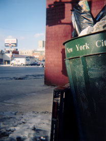 NYC garbage can